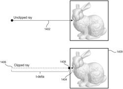 Reducing false positive ray traversal using ray clipping