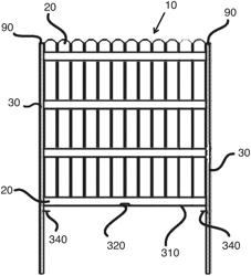 Modular privacy and sound barrier fence system