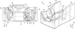 Electric axle with compact electric machine and gear train layout