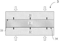 Method for producing a gas diffusion device having improved electrical properties