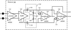 Fully-differential receiver for receiving conducted communication signals