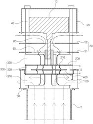 Impeller-type exhaust apparatus for blocking electric heat