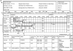 Multiple infusion channel data graphical user interface