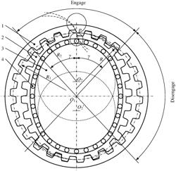 HARMONIC REDUCER WITH CONJUGATE CYCLOIDAL PROFILES