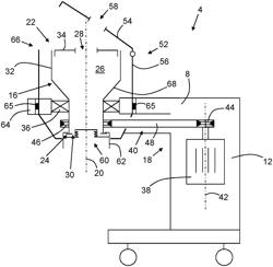 Modular centrifugal separator and base unit thereof and system