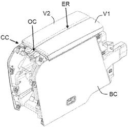 CENTER CONSOLE HAVING A CONTROL MEMBER WITH TWO INTERNAL LIGHTING TRIGGERS, FOR A VEHICLE