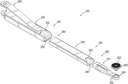 NESTING LIFT ARM WITH INTEGRATED STOPS