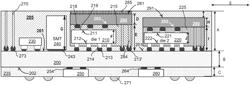 SEMICONDUCTOR DEVICES WITH DOUBLE-SIDED FANOUT CHIP PACKAGES