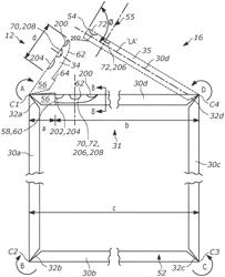 Spacer frame with rising locking member