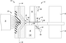 Method of making a battery cell including clamping, tapering, trimming and ultrasonic welding of electrode foils