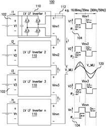 Low voltage, low frequency, multi level power converter