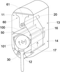 Fabric Towel Dispenser with Towel Replacement Arrangement