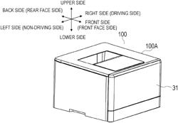 IMAGE FORMING APPARATUS HAVING IMPROVED MOUNTABILITY OF A CARTRIDGE WHILE CONSERVING SPACE