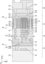 MEMORY DEVICES INCLUDING SOURCE STRUCTURES OVER STACK STRUCTURES, AND RELATED METHODS