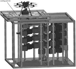 ACCESS DOOR OF AN UNMANNED AERIAL VEHICLE LANDING PAD AND METHODS OF USE