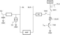 MEMORY DEVICE OF THE PHASE-CHANGE TYPE AND METHOD FOR READING SUCH A DEVICE