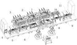 Automatic wire inserting device for producing flat wire stator