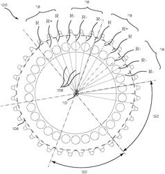 Sprocket with variable gear tooth valley radius