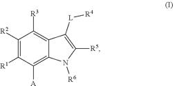 Macrocyclic fluorine substituted indole derivatives