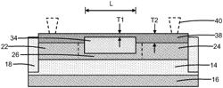 Electronic fuses with a silicide layer having multiple thicknesses